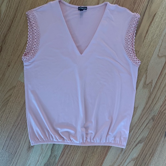 Express sleeveless gathered cropped top - Picture 1 of 1